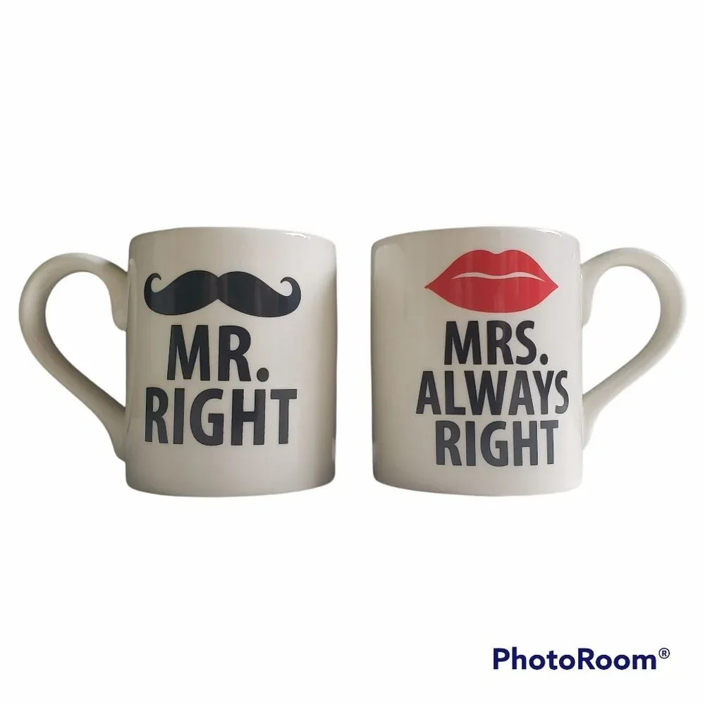HIS/HERS COFFEE MUG SET x2